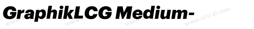 GraphikLCG Medium字体转换
